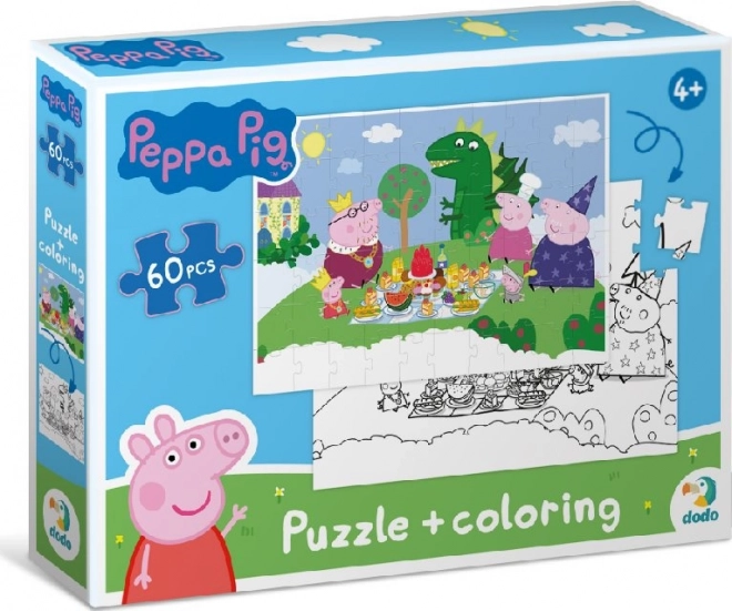 DODO puzzle double-face Peppa Pig 60 pezzi – Picnic