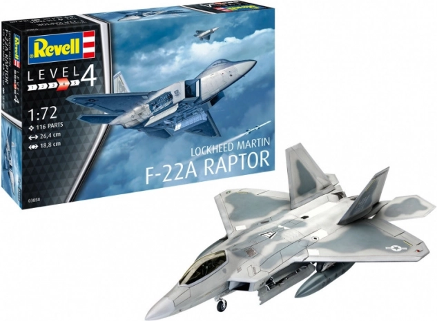Modello in plastica LOCKHEED MARTIN F‑22A Raptor