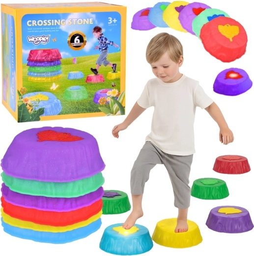 Pietre per l'equilibrio luminose Woopie - 6 pezzi