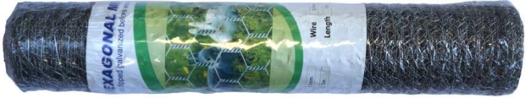 Rete zincata per conigli 0,7 mm, maglia 13 mm, altezza 500 mm, 10 m