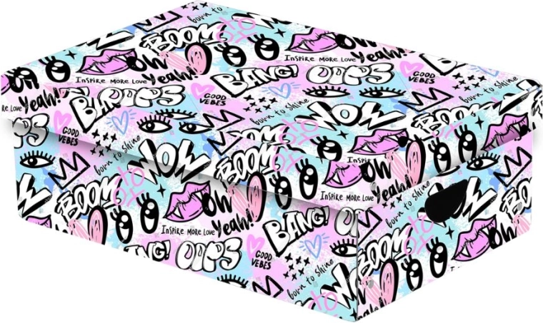 Grande scatola portaoggetti in laminato Funny Girl