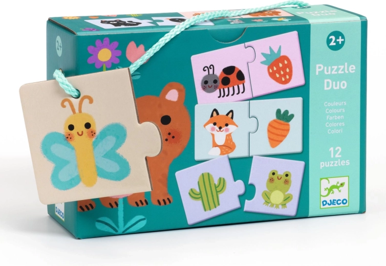 Djeco Eduludo puzzle duo – colori