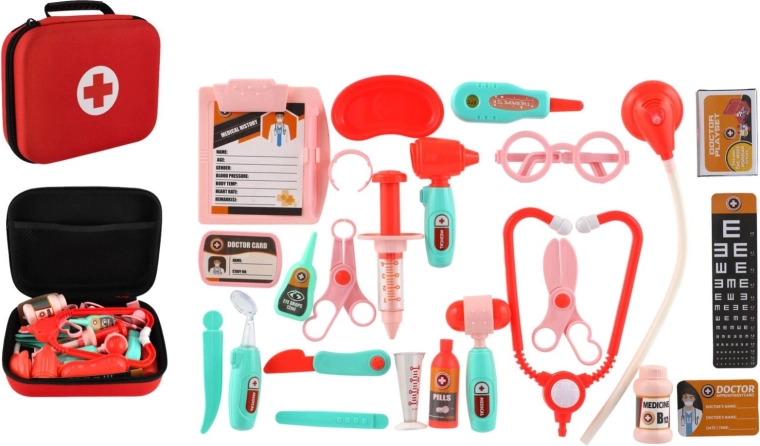 Set da dottore per bambini in valigetta