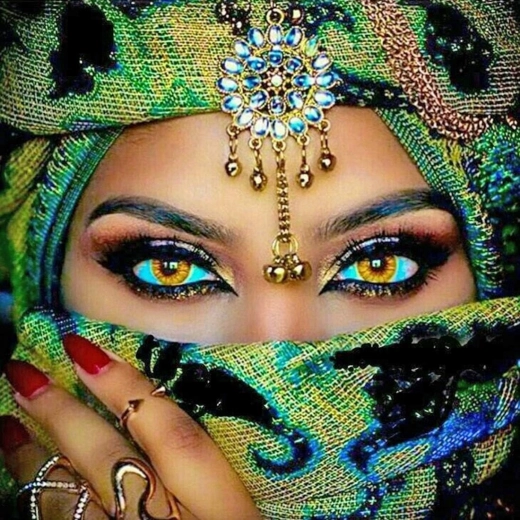 Pittura di diamanti 7D Sguardo incantevole 30x40 cm