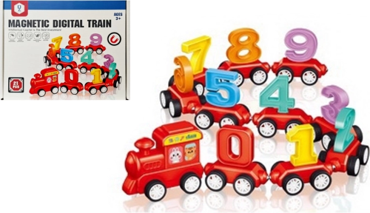 Trenino magnetico con numeri