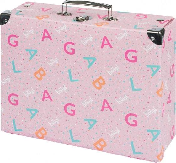 Valigetta scolastica pieghevole BAAGL Logo rosa con rinforzi metallici