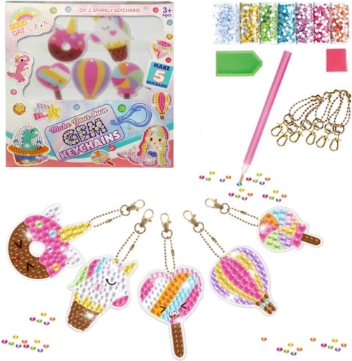 Creativo kit fai-da-te per realizzare portachiavi