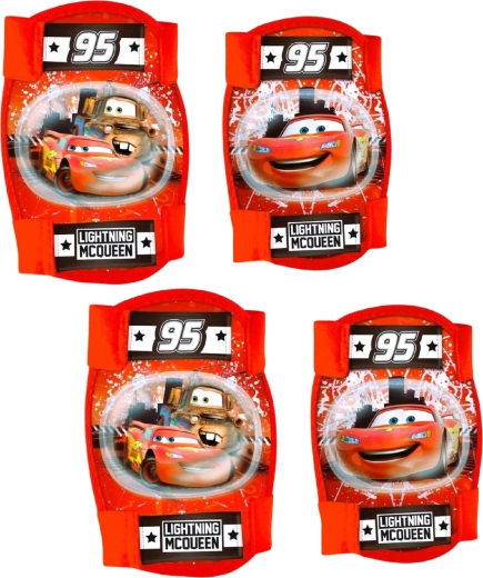 Set di protezioni per ginocchia e gomiti per bambini Cars (4 pz)