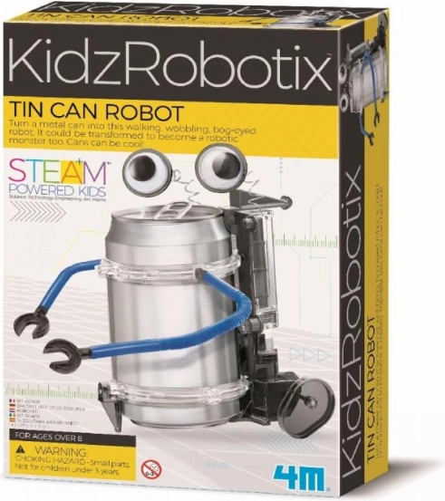 Robot da lattina 4M – set creativo STEM per bambini