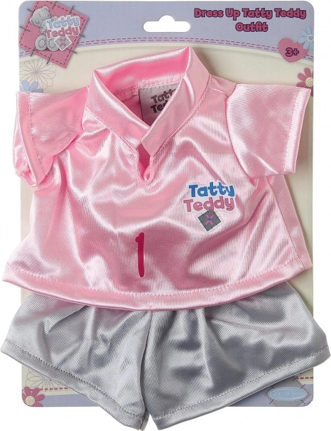 Orsetto di peluche TATTY TEDDY con maglietta e pantaloncini