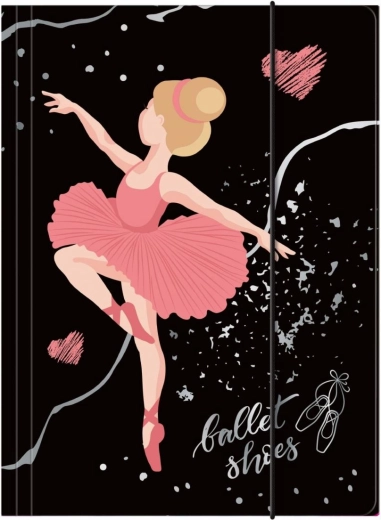 Derform cartellina porta-quaderni ballerina A4 con elastico