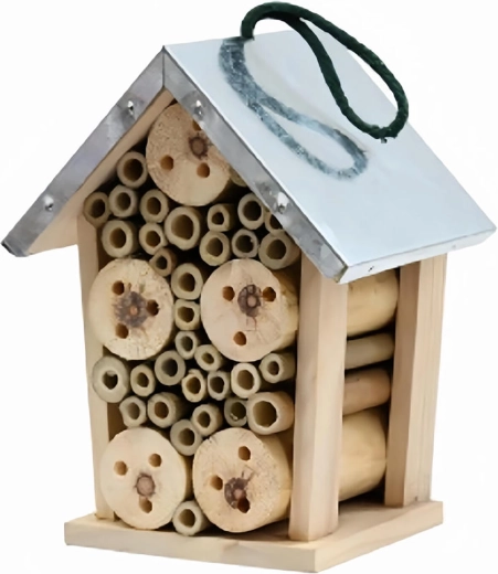 Hotel per insetti in legno 20 × 15,5 × 12 cm
