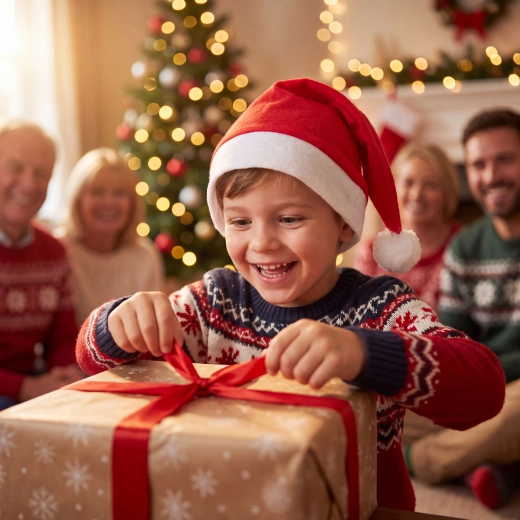 Cappello natalizio da Babbo Natale in feltro, rosso e bianco