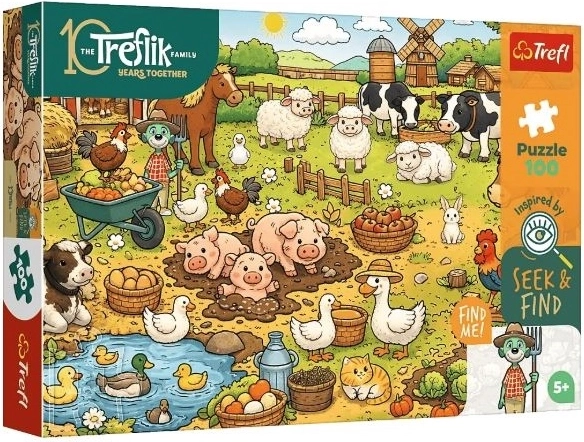 Puzzle Trefl Seek & Find Villaggio da 100 pezzi