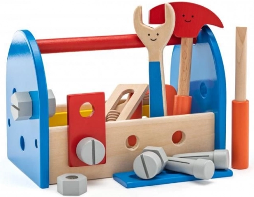 Set di attrezzi in legno