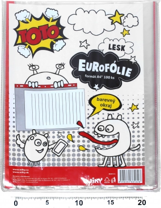 Custodia trasparente A4 con sospensione colorata