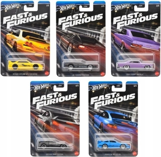 Hot Wheels Fast & Furious – auto da collezione 1:64, mix di modelli