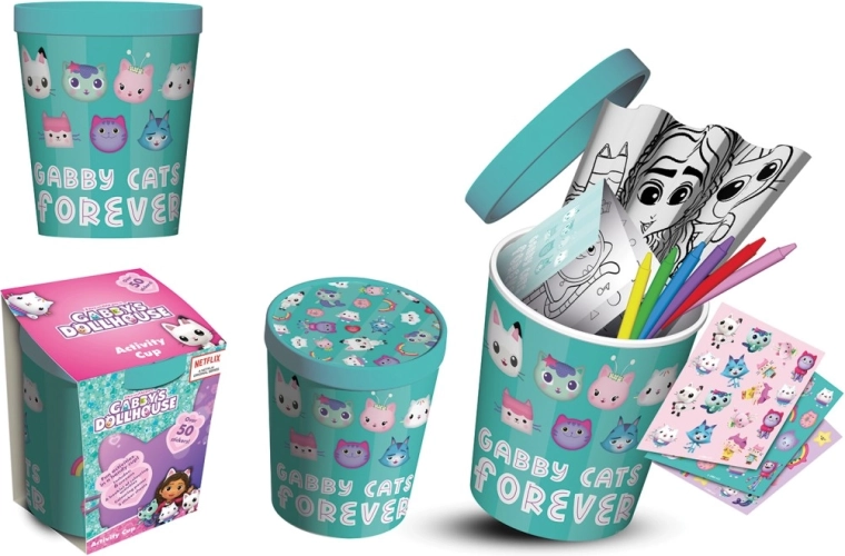 Set creativo in bicchiere La casa delle bambole di Gabby