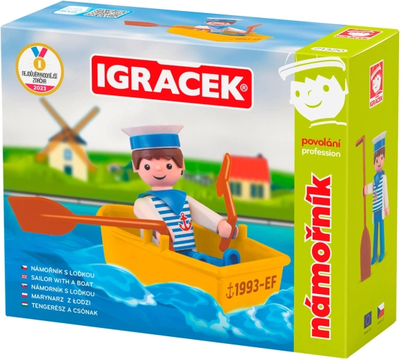 Efko Igráček marinaio – set con personaggio e barchetta