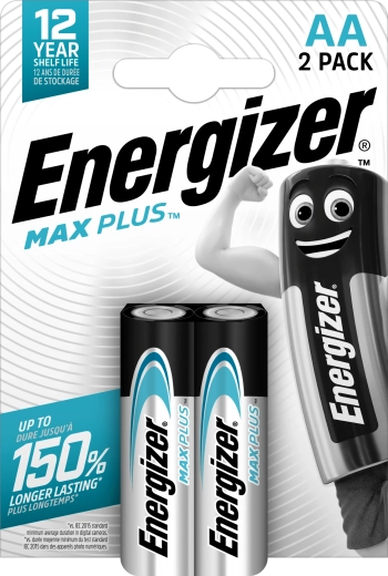Batterie alcaline Energizer Max Plus AA - 2 pezzi