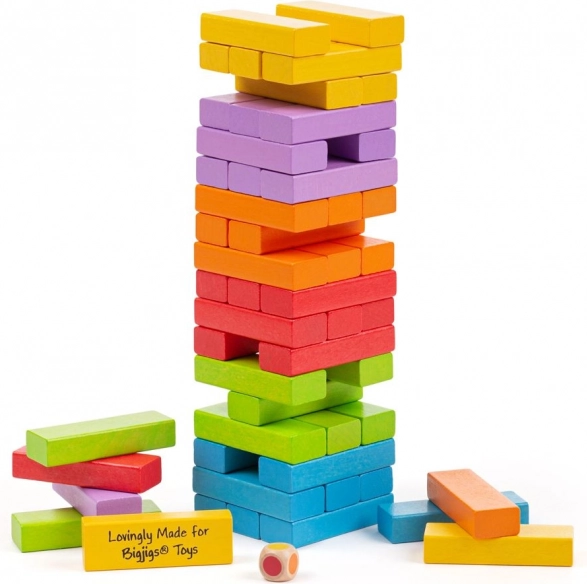 Torre traballante colorata BIGJIGS TOYS
