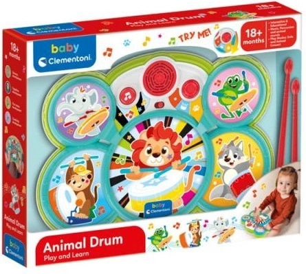Tamburo interattivo Baby Clementoni con animaletti
