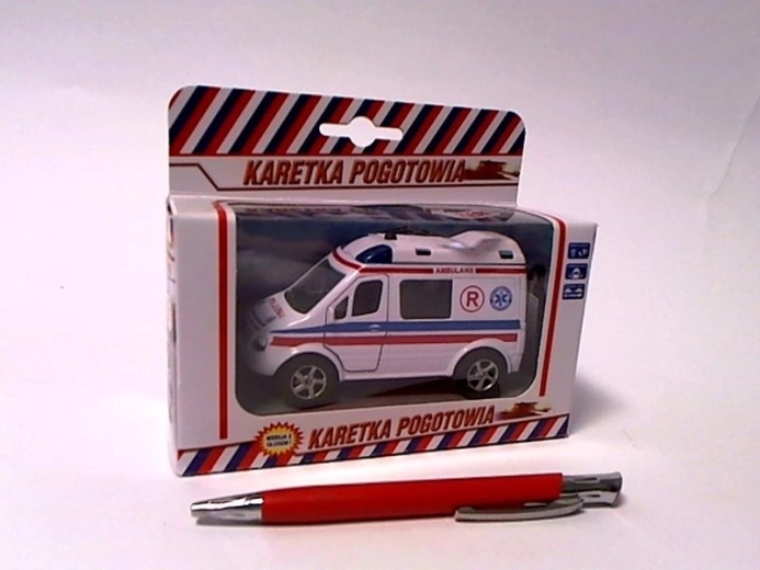 Furgone ambulanza 11 cm con suoni e luci