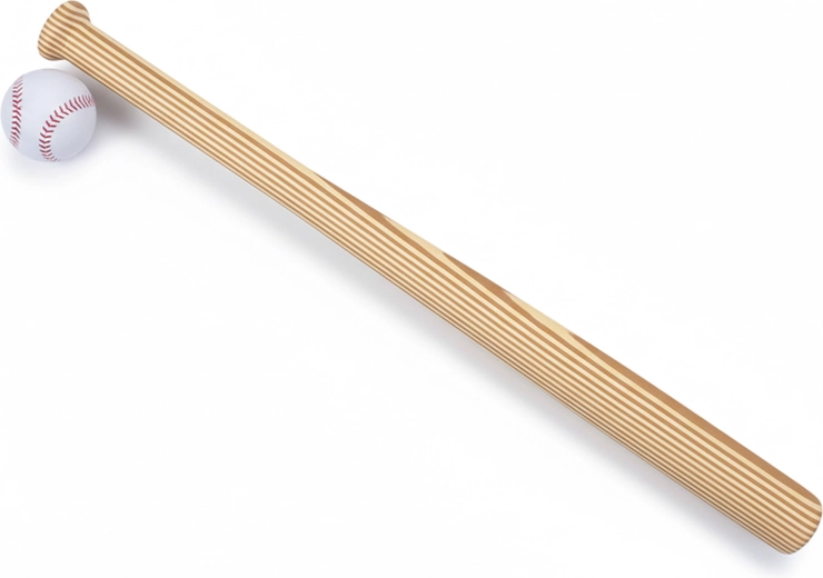 Mazza da baseball con pallina 59,5 cm - 1 pezzo