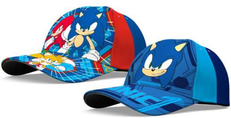 Cappellino con visiera SONIC in cotone per bambini 52/54 cm