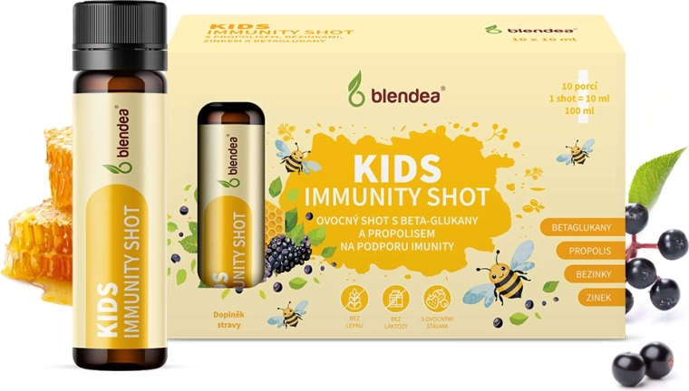 Blendea Immunity Shot per bambini con propoli e beta-glucani 10 × 10 ml