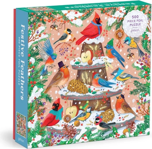 Puzzle in pellicola Galison Uccelli invernali, 500 pezzi