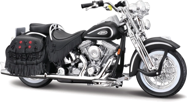 Maisto Harley-Davidson 1999 FLSTS Heritage Softail Springer nero 1:18
