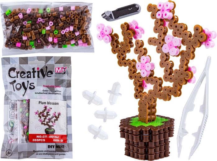 Perline termoadesive 3D – sagoma albero fiorito in sacchetto