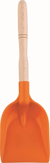 Androni paletta per bambini con manico in legno 34 cm arancione