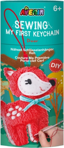 Set creativo cuci la tua portachiavi – cervo