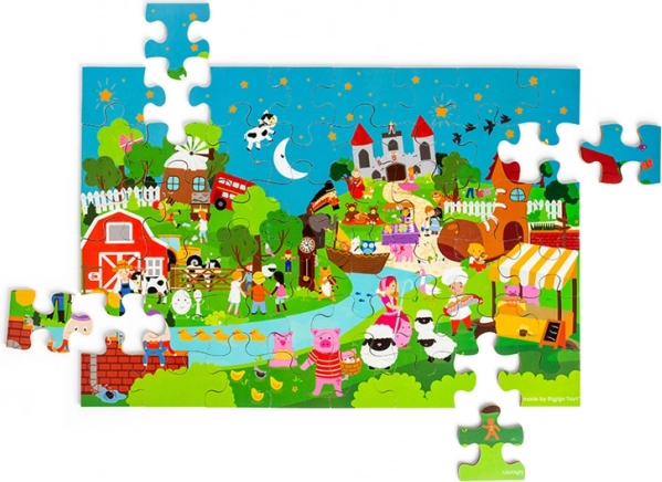 Puzzle da pavimento Fiaba BIGJIGS TOYS, 48 pezzi