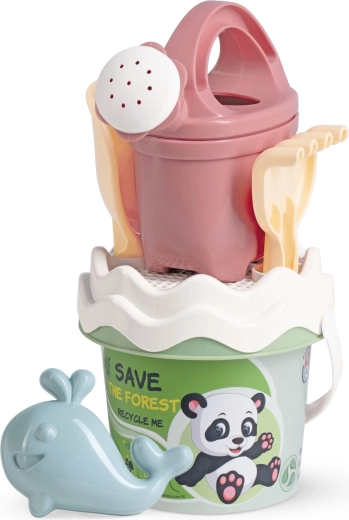 Set pastello riciclato per la sabbia con annaffiatoio – piccolo