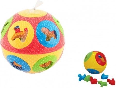 Inserto in plastica a forma di pallina 13 cm, 2 colori
