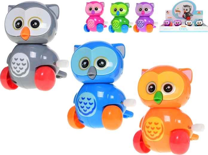 Allegra civetta in plastica a carica per bambini