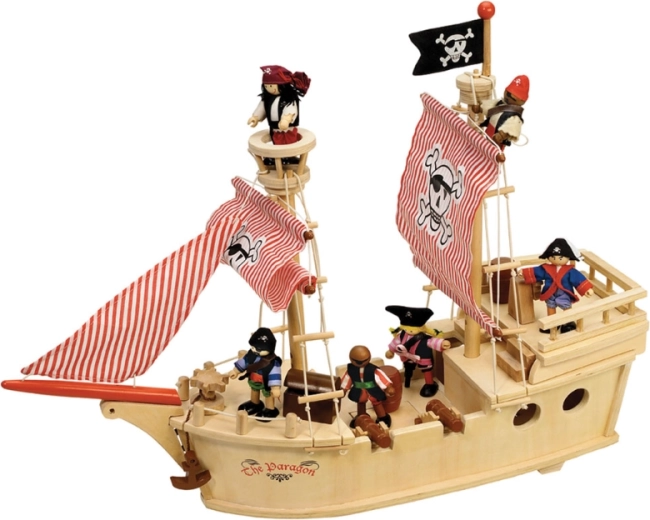 Nave pirata in legno Tidlo