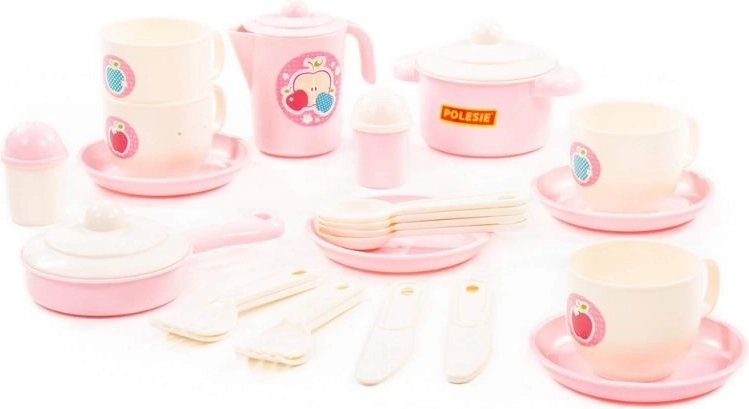 Set da cucina per bambini per 4 persone, 28 pezzi