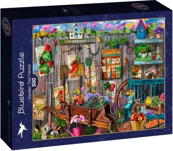 Puzzle Bluebird: staccionata con attrezzi da giardino, 500 pezzi