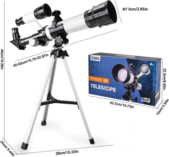 Telescopio per bambini Moon con treppiede