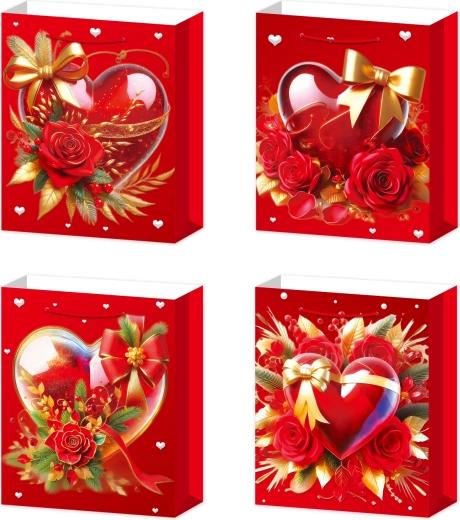 Borsa regalo L cuore con fiocco