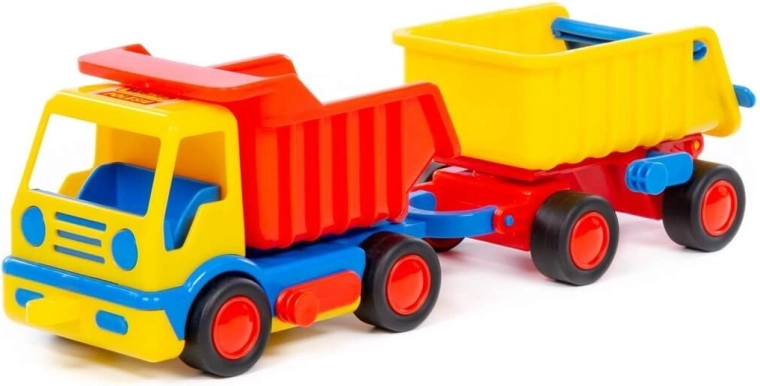 Camioncino per bambini Basic – ribaltabile con rimorchio