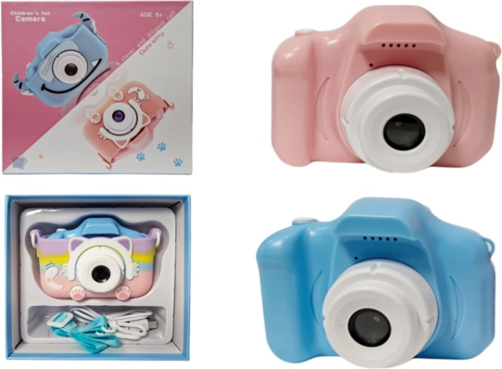 Fotocamera per bambini in colori pastello