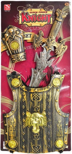 Set da cavaliere per bambini con spada e scudo 57 cm