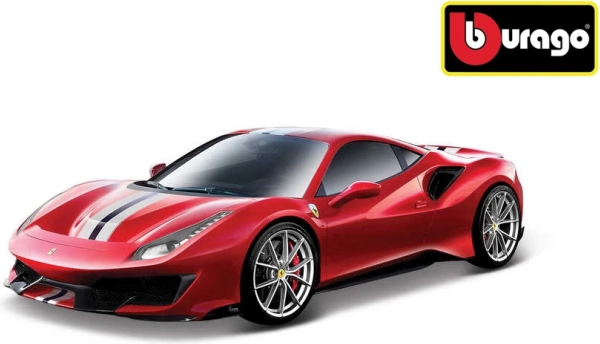 Modello in metallo Bburago Ferrari 488 Pista 1:24 rosso