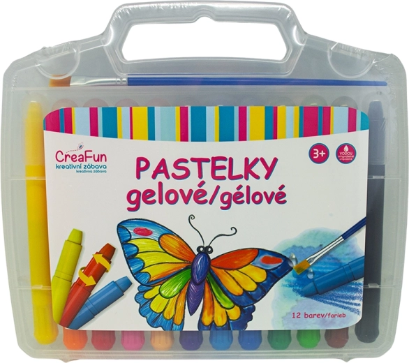 Pastelli gel lavabili CREAFUN – set da 12 colori