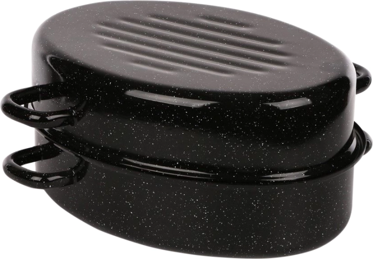 Tegame smaltato Silesia con coperchio 2,8 l, diametro 30 cm